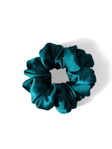 Elastic din satin turquoise