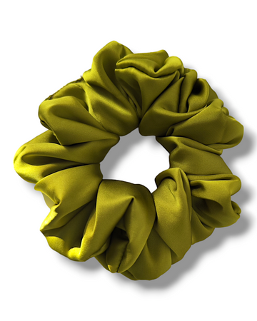 Elastic din satin lime - Medium