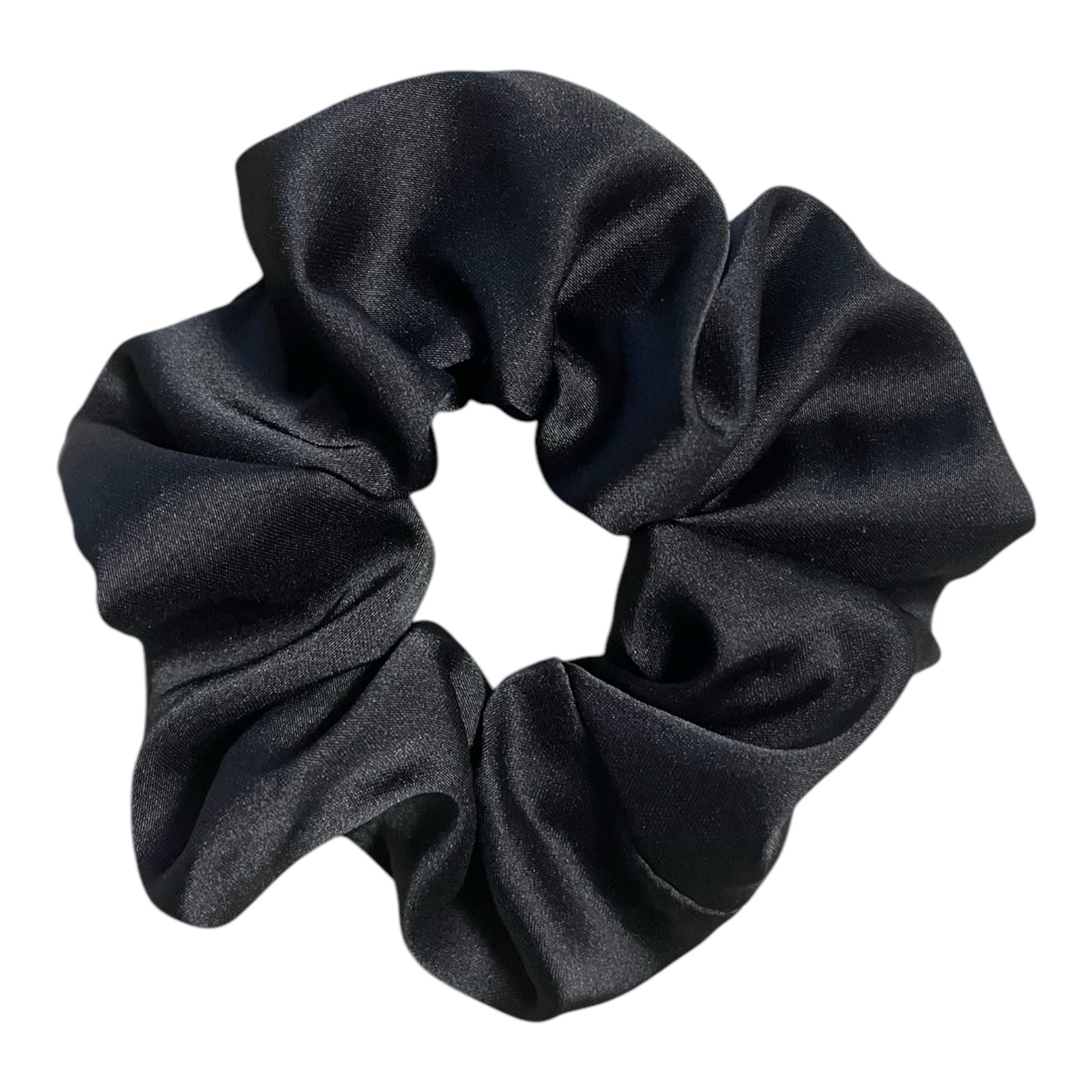 Elastic din satin negru - Small