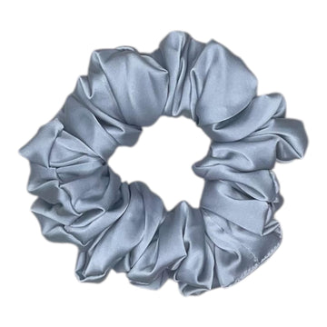 Elastic din satin gri - Large