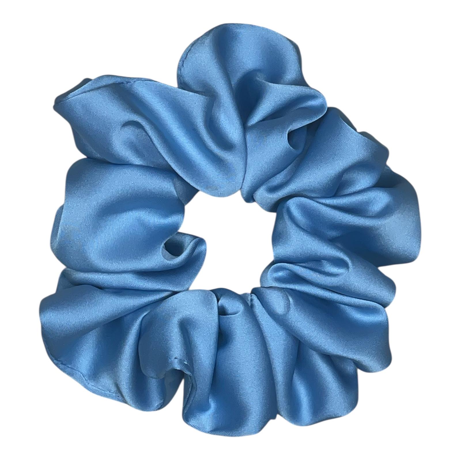 Elastic din satin baby blue - Medium