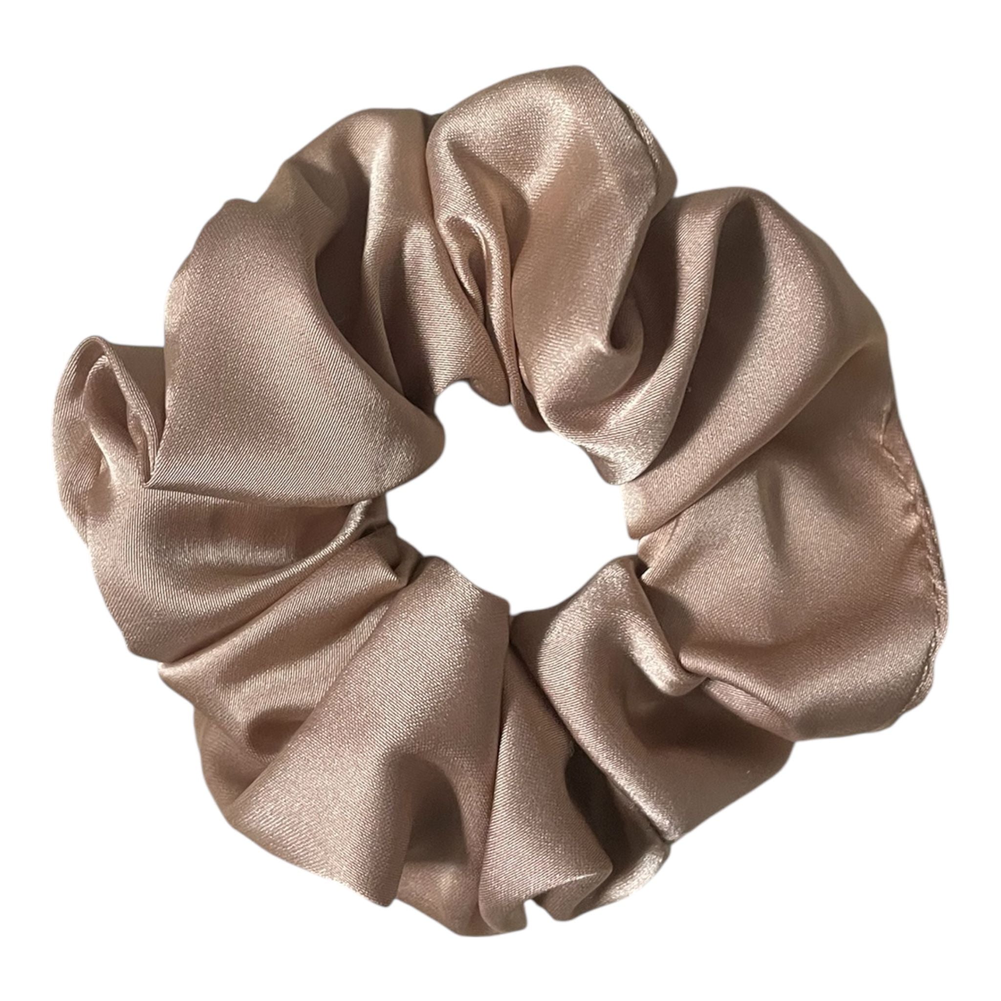 Elastic din satin nude - Small