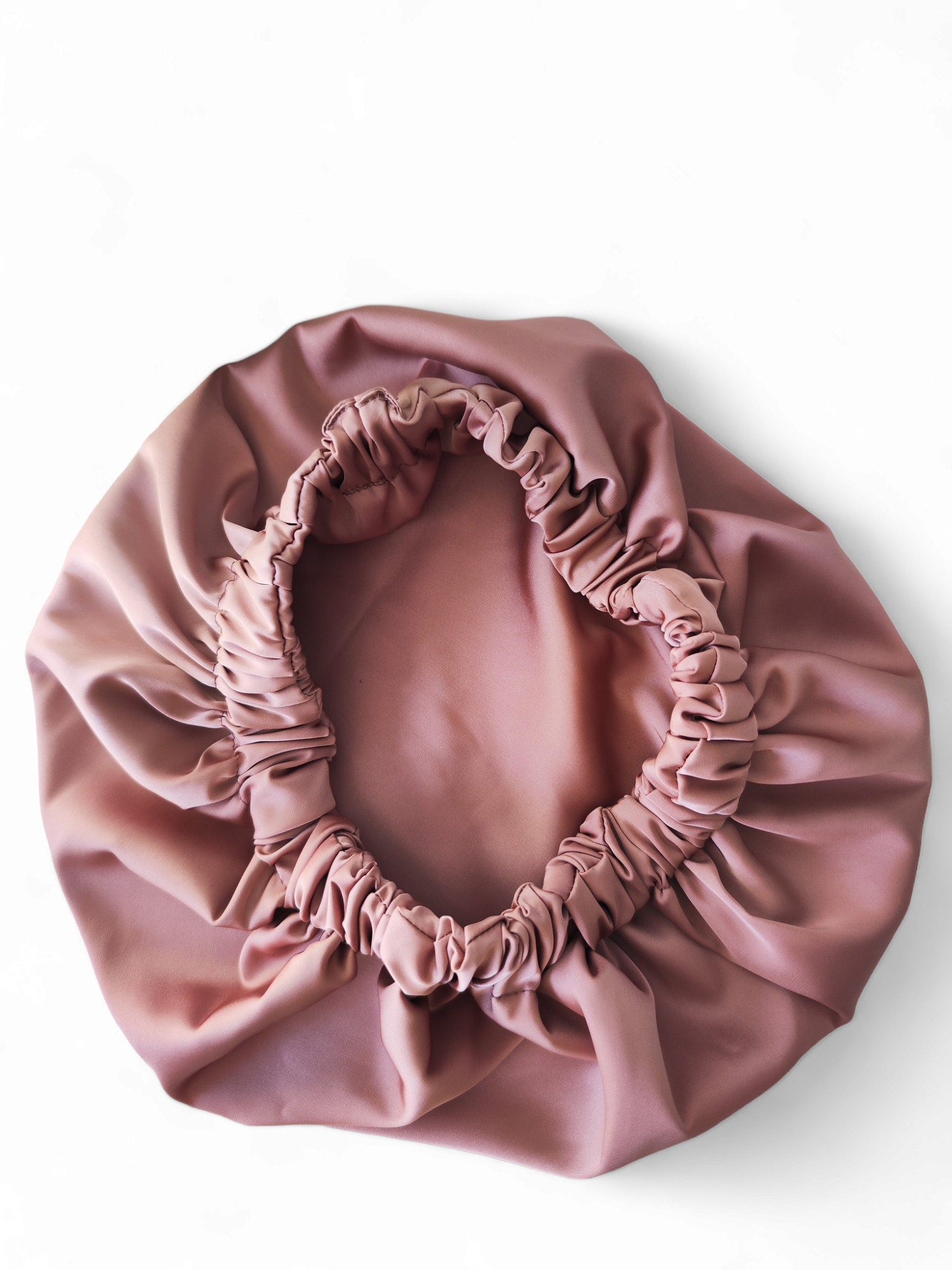 Bonetă din satin roz prăfuit