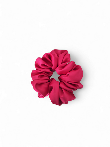 Elastic din satin fuxia - Medium