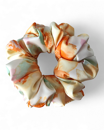 Elastic din satin multicolor